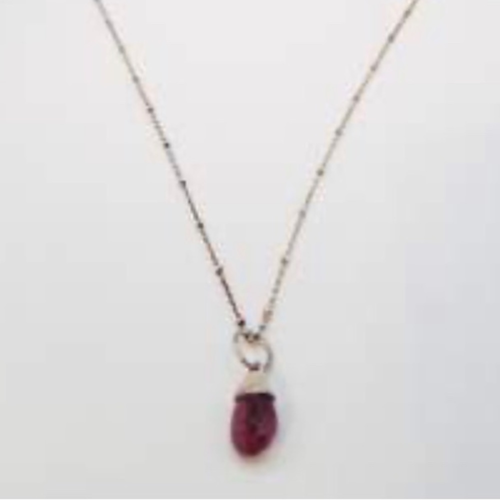 Genuine Real Ruby: Sterling Silver Ruby Pendant - image 5